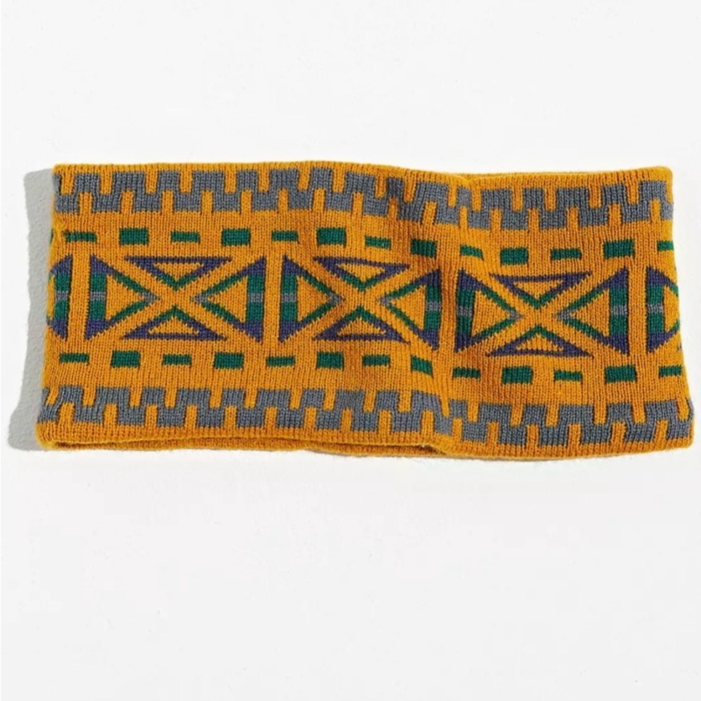 Urban outfitters Geo Pattern Knit Headband ear warmers